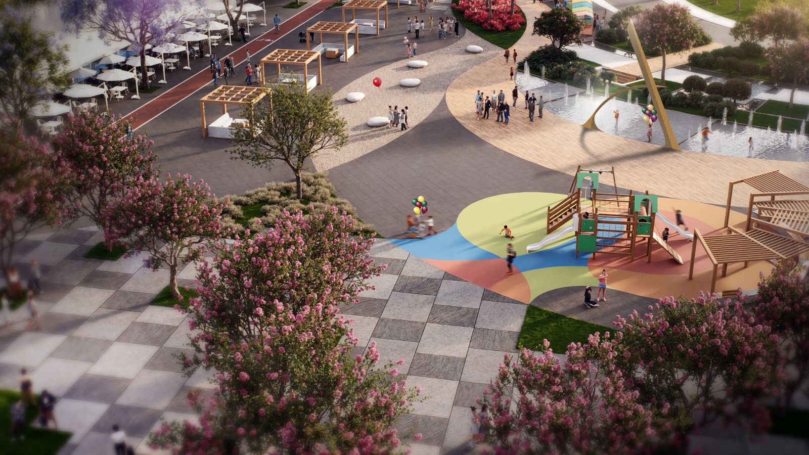 Caminhos parque linear